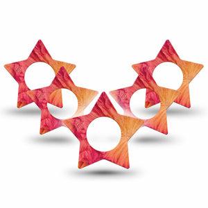 ExpressionMed Ruffles Freestyle Libre, Libre 2 Plus, and Abbott Lingo Star, 5-Pack Flowing ruffle layers Accessories for Continuous Glucose Monitor