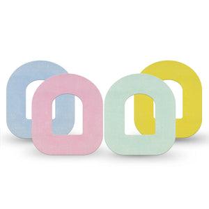 ExpressionMed Tractors Omnipod Tape, 4-Pack Tape Variety, Solid Color Pack, Adhesive Patch Pump Design