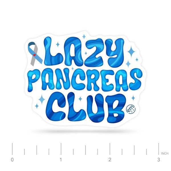 ExpressionMed Lazy Pancreas Decal Sticker  Diabetes Humor Sticker  Decal Sticker Only