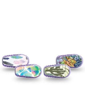 ExpressionMed Desert Succulent Variety Pack  Dexcom G6 Sticker 4-Pack Sticker Variety Desert Florals, Decorative Decal CGM Design