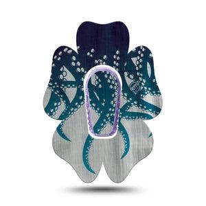 ExpressionMed Tentacles Dexcom G6 Flower Shape Tape, Single Tape and Single Sticker Octopus Tentacle, Adhesive Patch Continuous Glucose Monitor Design