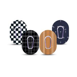 ExpressionMed Everyday Classic Dexcom G6 Mini, tape and sticker  Basic color prints Waterproof Adhesive Tape for CGM