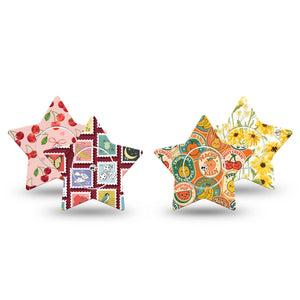 ExpressionMed Sweet Stickers Freestyle Libre, Libre 2 Plus, and Abbott Lingo Star, tape and sticker  Orange tangerine theme Waterproof Sensor Cover for CGM