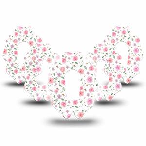 ExpressionMed Pastel Flower Dexcom G6 Flower Shape Tape 5-Pack Tape Subtle Pastels, Adhesive Patch Continuous Glucose Monitor Design