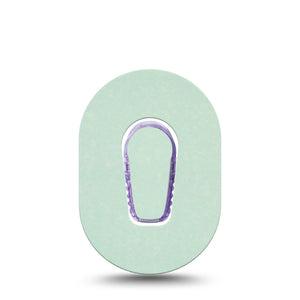 ExpressionMed Mint Green Dexcom G6 Mini Tape, Single Tape and Single Sticker Bright Mint Green Solid, Adhesive Tape CGM Design