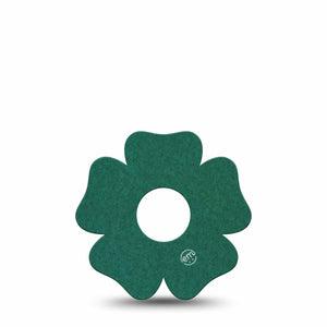 ExpressionMed Forest Green Freestyle Libre 3 and Libre 3 Plus Flower Shape Tape, Single Tape Solid Color, Overlay Tape CGM Design