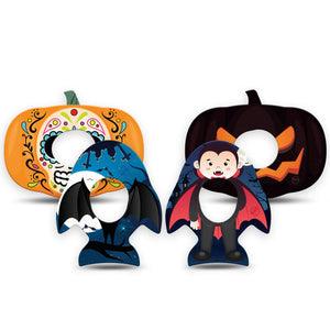 ExpressionMed Midnight Mischief Variety Pack Dexcom G7 Tape, Dexcom Stelo Glucose Biosensor System, 4-Pack Tape Variety, Vampire Bats, Overlay Tape CGM Design