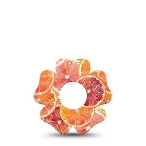 ExpressionMed Oranges Infusion Flower, 5-Pack Painted citrus fruit Best Covers For Insulin Pump