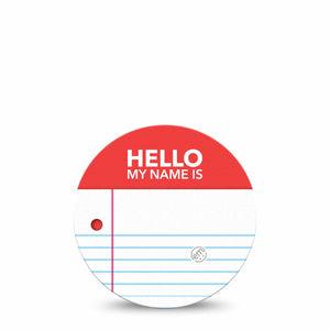 ExpressionMed Name Tag Freestyle Libre and Libre 2 Plus Overpatch, Abbott Lingo, Single Tape Diabetes Awareness, Fixing Ring Patch CGM Design