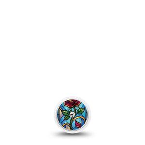 ExpressionMed Enchanted Rose Freestyle Libre, Libre 2 Plus, and Abbott Lingo Sticker, Single Sticker magical rose design Decorative Patch for Continuous Glucose Monitor