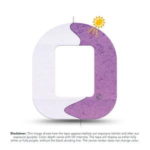 ExpressionMed Solar Violet Tandem Mobi Tape, Single Tape Sunlight-Activated, Adhesive Tape CGM Design