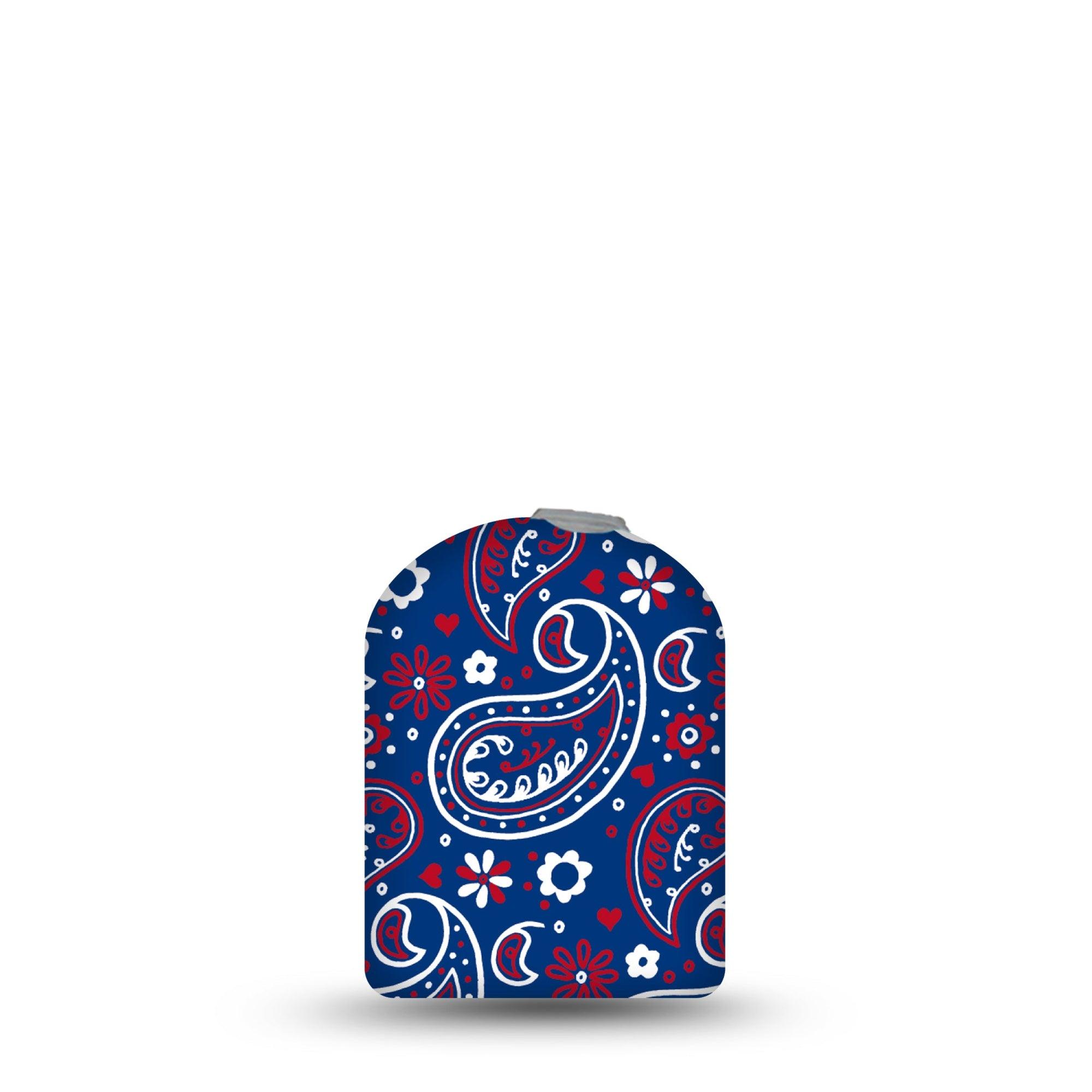 ExpressionMed Independence Paisley Omnipod Full Wrap Center Sticker Single Sticker Only Classic Paisley Pattern, Vinyl Decoration Pump Design