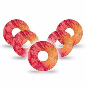 ExpressionMed Ruffles Freestyle Libre 3 and Libre 3 Plus Gumdrop, 5-Pack Flowing ruffle layers Sensor Decoration for CGM
