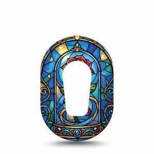 ExpressionMed Enchanted Rose Dexcom G6 Mini, Single Tape glass dome rose Adhesive Tape for CGM