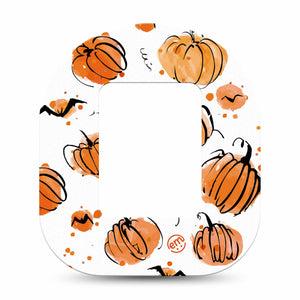 ExpressionMed Pumpkins Tandem Mobi Single Tape Pump Patch Desgin