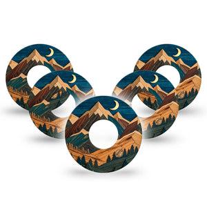 ExpressionMed Wood Mountains Infusion Set, 10-Pack natural wood texture Accessories For Pump