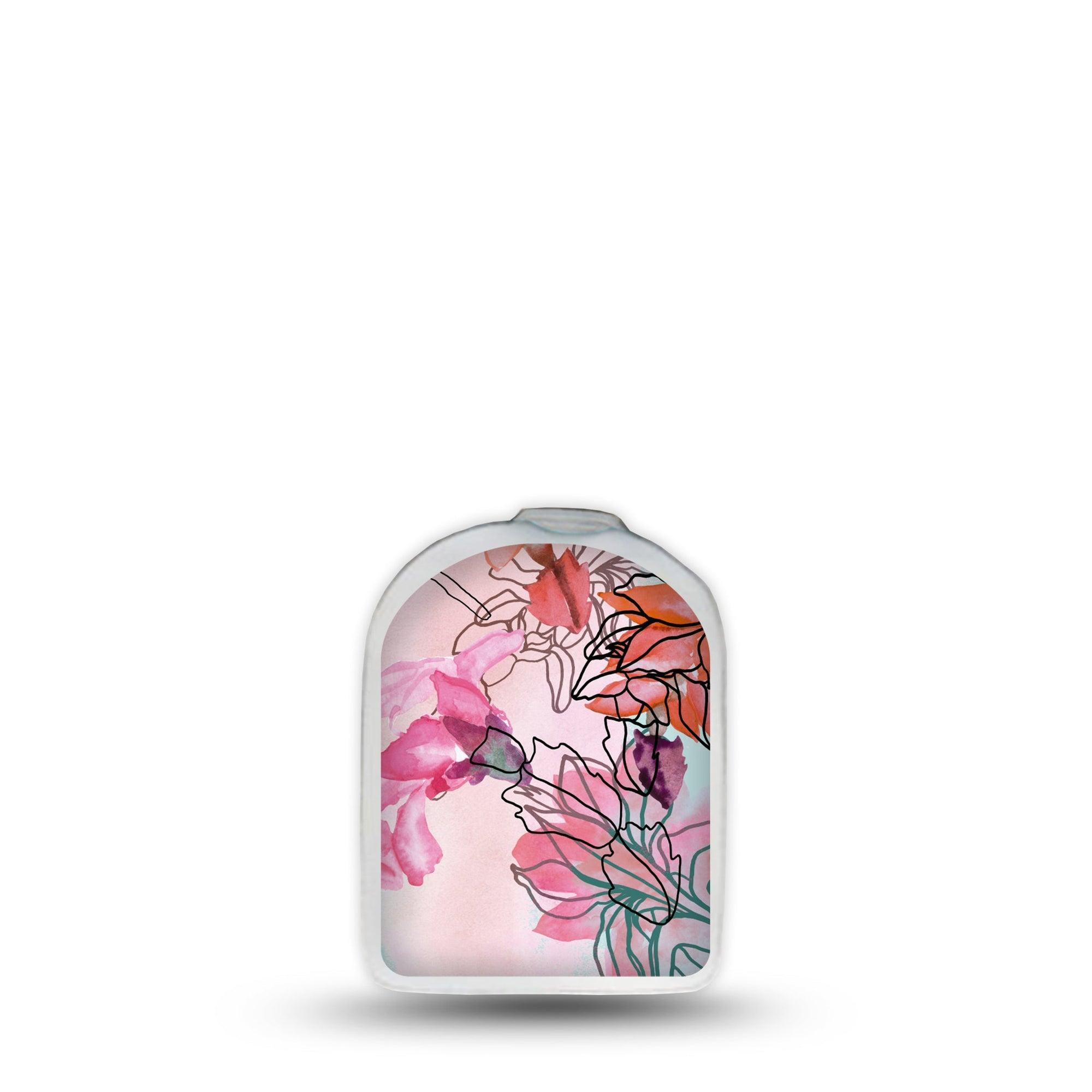 ExpressionMed Whimsical Blossoms Omnipod Surface Center Sticker Single Sticker Spring Blooming Inspired Vinyl Decoration Pump Design