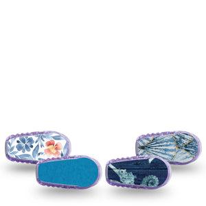 ExpressionMed Seascape Dexcom G6 Sticker, 4-Pack Sticker underwater ocean aesthetic Adhesive Tape for CGM