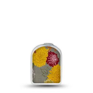 ExpressionMed Chrysanthemums Omnipod Surface Center Sticker Single Sticker Autumn Bouquet Vinyl Decoration Pump Design