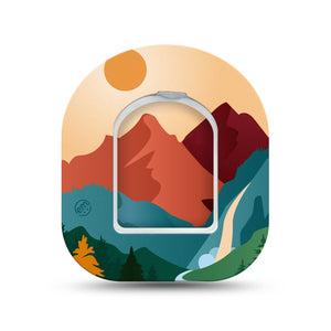 ExpressionMed National Parks Omnipod Surface Center Sticker and Mini Tape Forest Park Inspired Vinyl Sticker and Tape Design Pump Design