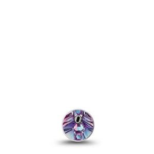 ExpressionMed Crystal Butterfly Freestyle Libre 3 and Libre 3 Plus Sticker, Single Sticker sparkling wing detail Waterproof Adhesive Tape for CGM