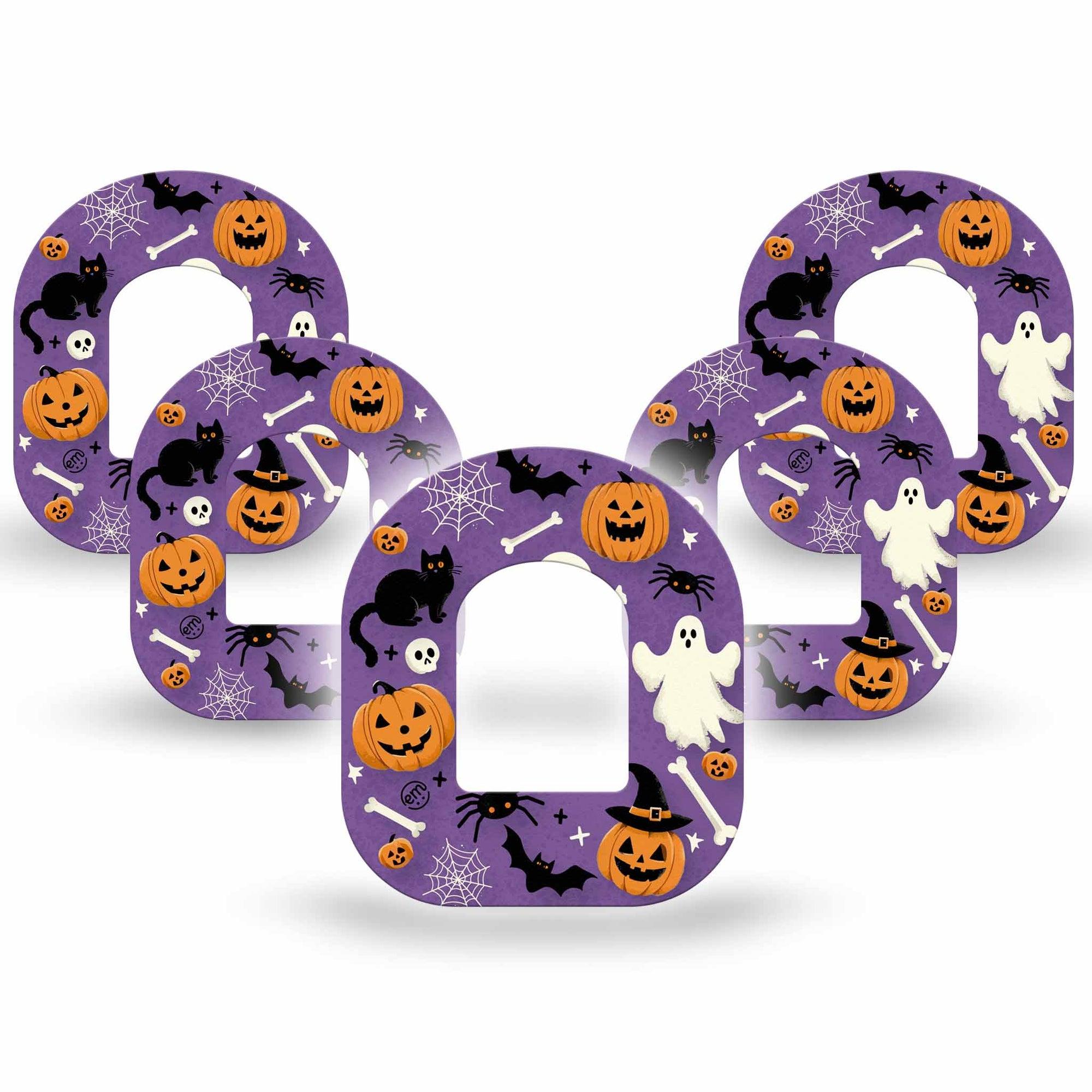 ExpressionMed Happy Halloween Omnipod Tape 5-Pack Classic Halloween Theme Adhesive Patch Pump Design