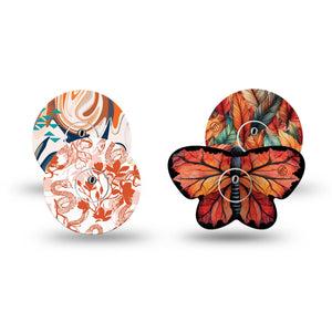 ExpressionMed Falling Leaves Forever Variety Pack Freestyle Libre 3 and Libre 3 Plus Sticker and Tape  Nature Fall Vibes, Vinyl Sticker and Tape Pairing CGM Design