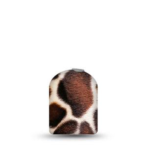 ExpressionMed Giraffe Print Pod Full Wrap Sticker Pod Full Wrap Sticker Single Sticker Brown Giraffe Print Vinyl Graphics Pump design