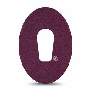 ExpressionMed Wine Red Dexcom G6 Tape, Single Tape Solid Mauve Red, Plaster Continuous Glucose Monitor Design