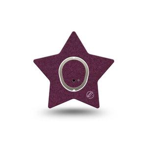 ExpressionMed Wine Red Dexcom G7 Star Shape Tape, Dexcom Stelo Glucose Biosensor System, Single Tape and Single Sticker Basic Color, Overlay Patch CGM Design