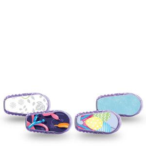 ExpressionMed Playful Animals Variety Pack Dexcom G6 Sticker 4-Pack Sticker Variety Cute Pet Inspired, Decorative Decal CGM Design