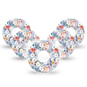 ExpressionMed Petal Breeze Infusion Set, 10-Pack Tiny florals Accessories For Pump