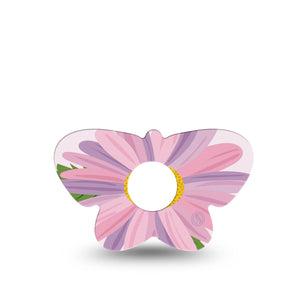 ExpressionMed Daisy Freestyle Libre 3 and Libre 3 Plus Butterfly Shape Tape Single Tape Daisy Design Overlay Tape CGM Design