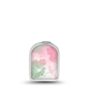 ExpressionMed Turtley One-derful Omnipod Surface Center Sticker, Single Sticker Only Girly beachy motifs Vinyl Decoration Pump Design