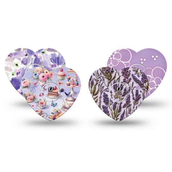 ExpressionMed Garden Party Freestyle Libre 3 and Libre 3 Plus Heart, tape and sticker  Lovable deserts and florals Patch for CGM