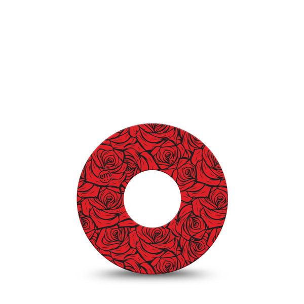 ExpressionMed Roses Infusion Set, 5-Pack Romantic red roses Decorative Patch For Insulin Pump