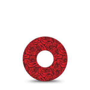 ExpressionMed Roses Infusion Set, 5-Pack Romantic red roses Decorative Patch For Insulin Pump