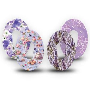 ExpressionMed Garden Party Dexcom G6, 4-Pack Tape Fresh florals and deserts Decorative Adhesive Tape for CGM