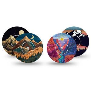 ExpressionMed Scenic Sights Freestyle Libre, Libre 2 Plus, and Abbott Lingo, tape and sticker  Inspiring adventure wonder connection Adhesive Tape for CGM