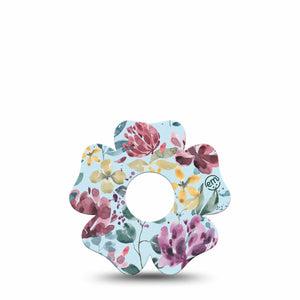 ExpressionMed Botanical Blooms Freestyle Libre 3 Flower Shape Tape Single Floral Paradise Plaster CGM Design