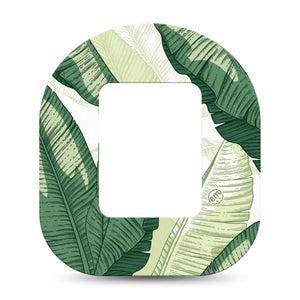 ExpressionMed Palm Leaf Tandem Mobi, Single Tape Plant print Best Covers For Insulin Pump