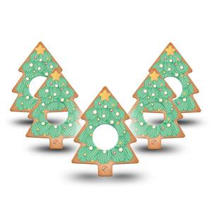 ExpressionMed Christmas Cookie Infusion Set Tree Shape Tape 10-Pack Tape Brightly Lit Christmas Fir, Adhesive Tape CGM Design