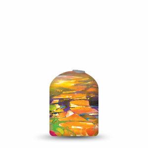 ExpressionMed Fragments from Above Pod Full Wrap Sticker Pod Full Wrap Sticker Single Sticker Orange Pink Beachy Sky sunset Vinyl Decoration  Pump design