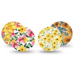 ExpressionMed Honey Glow Variety Pack Dexcom G7 Overpatch, Dexcom Stelo Glucose Biosensor System, 4-Pack  Tape Variety Soft Color Patterns, Overlay Tape CGM Design