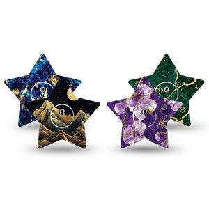 ExpressionMed Midnight Gold Freestyle Libre 3 and Libre 3 Plus Star, tape and sticker  Subtle gold details Overlay Tape for CGM