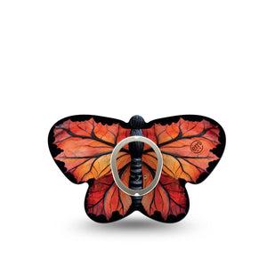 ExpressionMed Leaf Butterfly Dexcom G7 Butterfly Shape Tape, Dexcom Stelo Glucose Biosensor System, Single Tape and Single Sticker Dead Fall Leaf Pattern, Adhesive Tape CGM Design