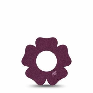 ExpressionMed Wine Red Freestyle Libre 2 and Libre 2 Plus Flower Shape Tape, Abbott Lingo, Single Tape Solid Color, Plaster CGM Design