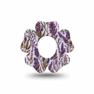 ExpressionMed Stitched Bloom Dexcom G7 and Dexcom Stelo Glucose Biosensor System Flower, Single Tape Textile blooms Adhesive Tape for CGM