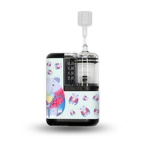 ExpressionMed Circus Elephant Tandem Mobi Sticker Single Sticker Only Squishmallow Shaped Elephant, Vinyl Decoration CGM Design