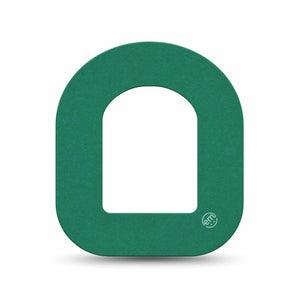 ExpressionMed Forest Green Omnipod Mini Tape, Single Tape Pantone 7727U, Adhesive Tape Pump Design
